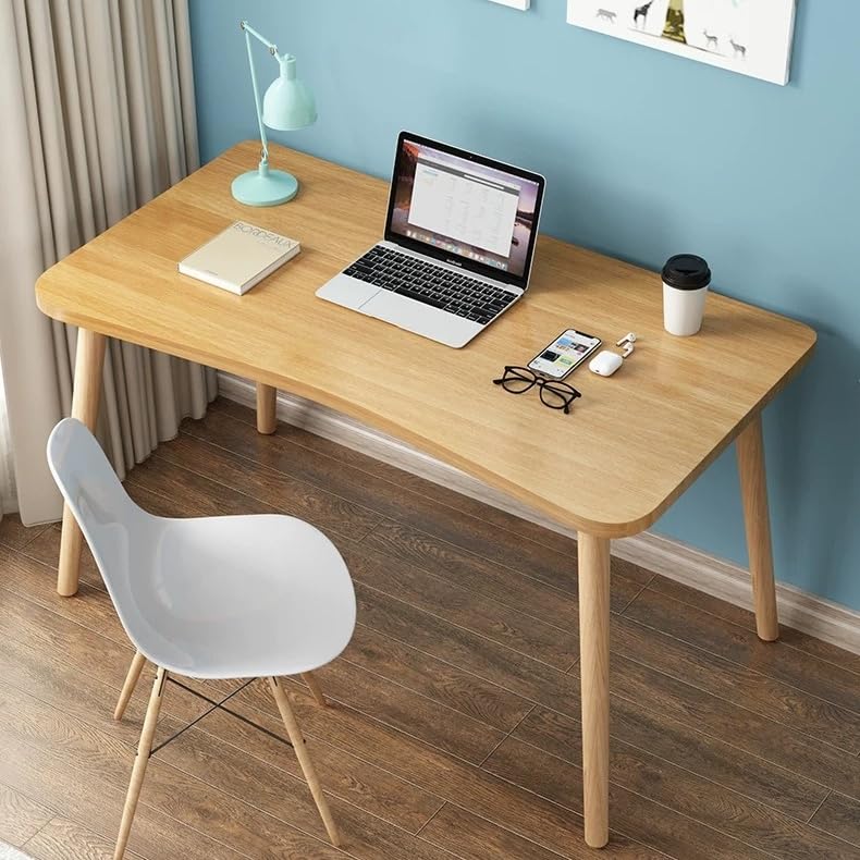 N&S机 北欧風 パソコンデスク 80×50cm 組立簡単 学習机 ワークデスク 作業台...