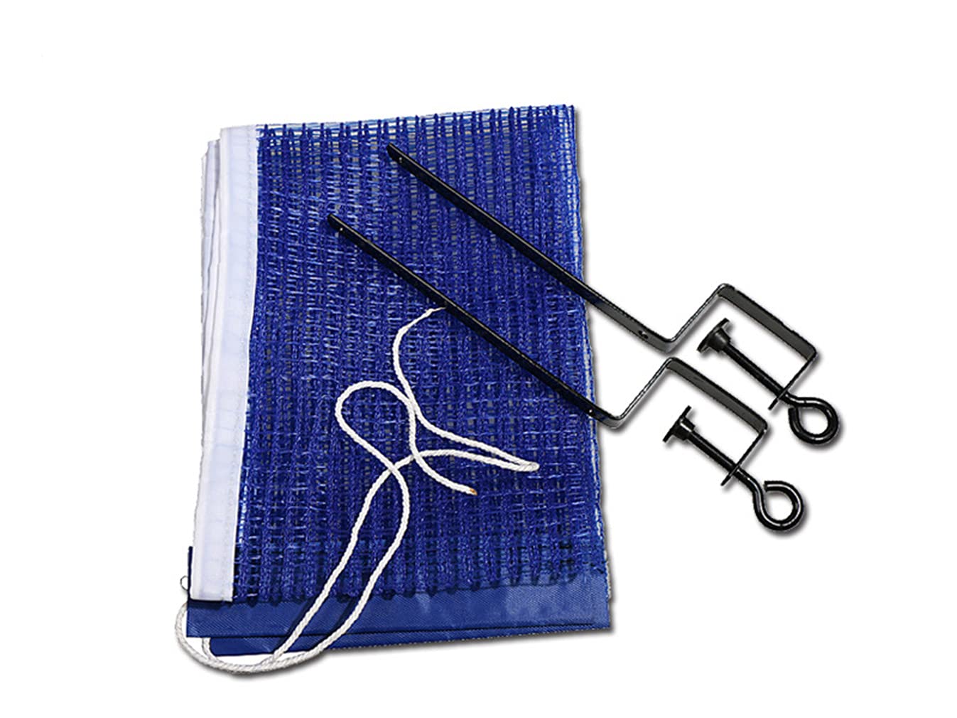 Ncheli Red de Tenis de Mesa Portátil – Kit Ping Pong Extensible 180cm – Soporte Metálico Universal – Azul