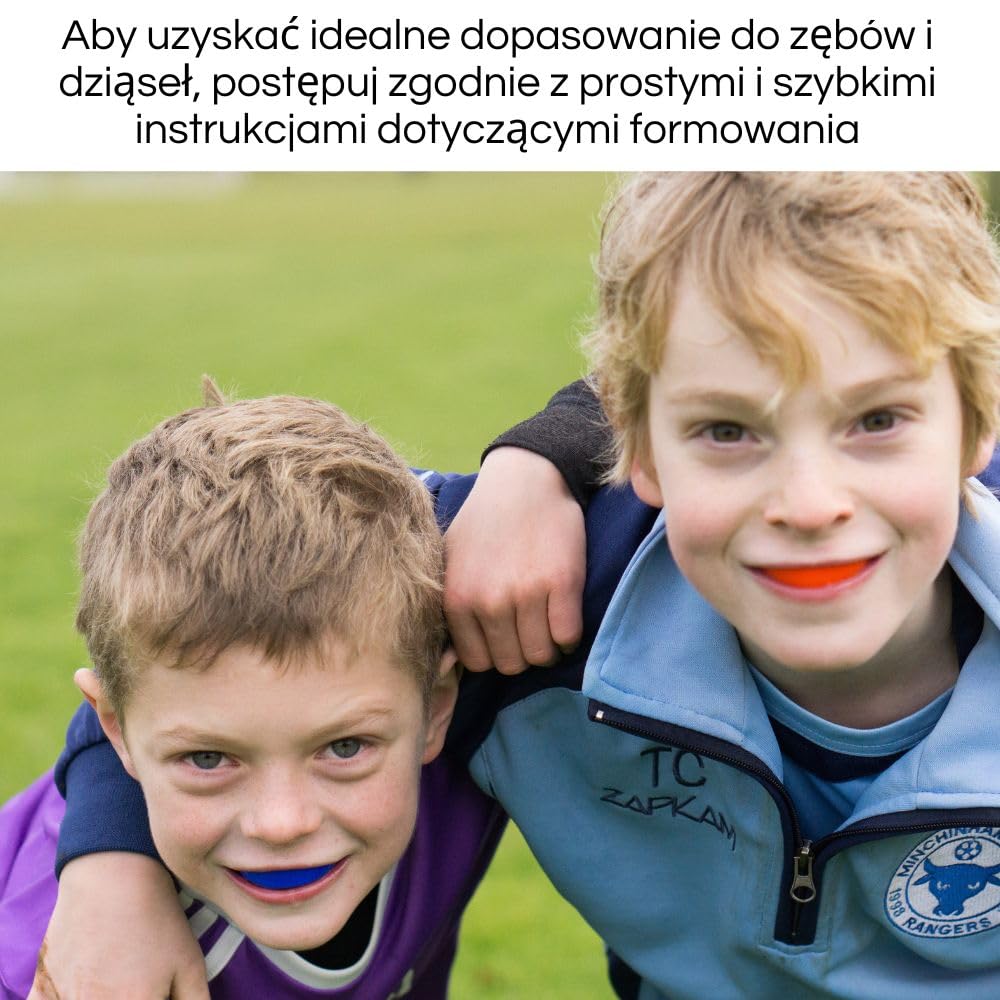 GAME GUARD 1 x Ochraniacz na zęby - Formowalne ochraniacze na zęby/ochraniacze na dziąsła - Zatwierdzone przez CE, Sporty szkolne, Rugby, Hokej, Boks, GAA, Sztuki walki (SENIOR - BIAŁY)