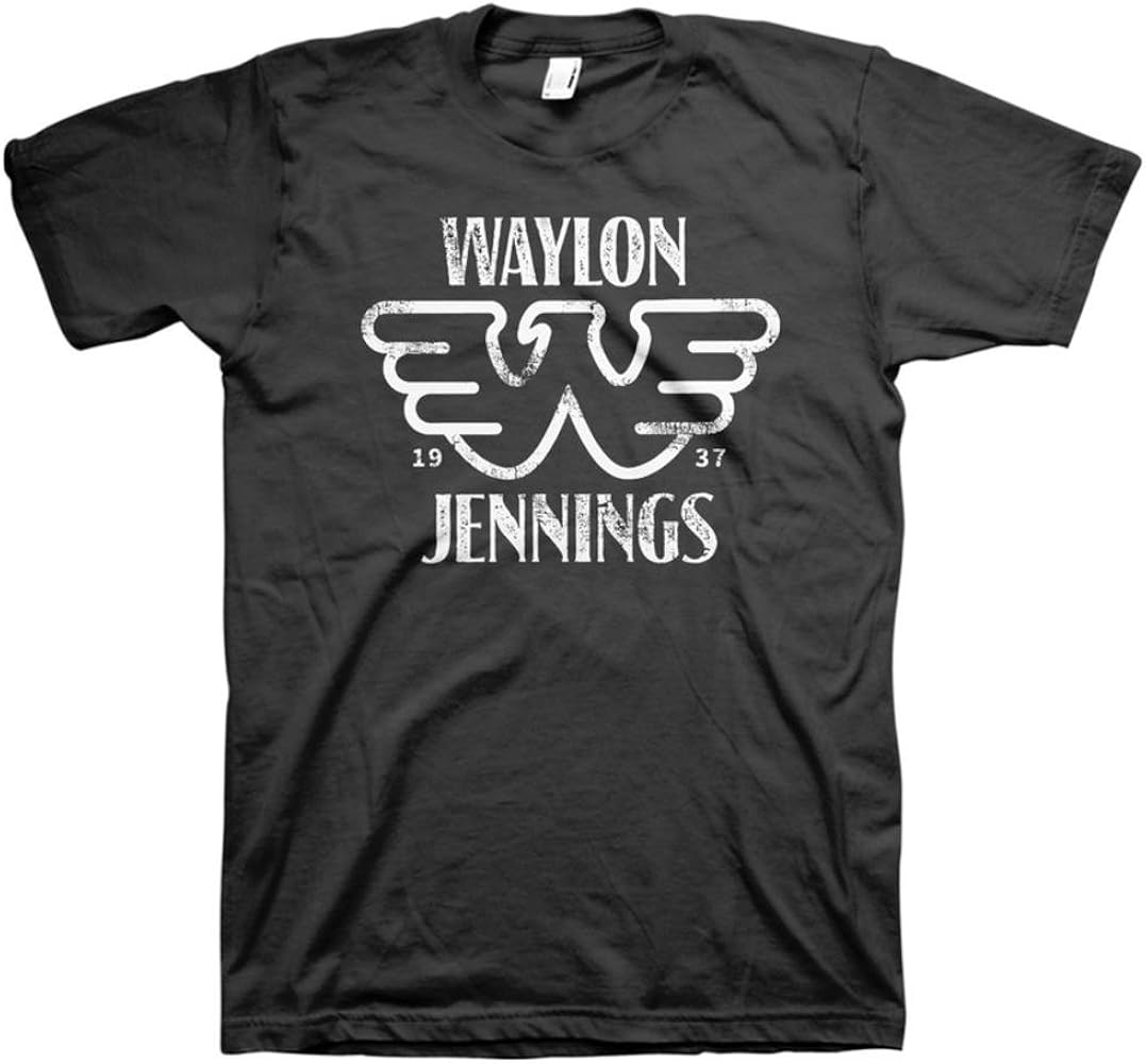 Waylon jennings t shirt amazon Clearance
