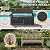 GULAIMOAO 80 Gallon Outdoor Storage Box,Resin Stripes Deck Box Doubles as 2-Person Bench Seat,Waterproof Storage Outdoor Porch Bench for Cushions,Garden Tools and Pool Supplies Black