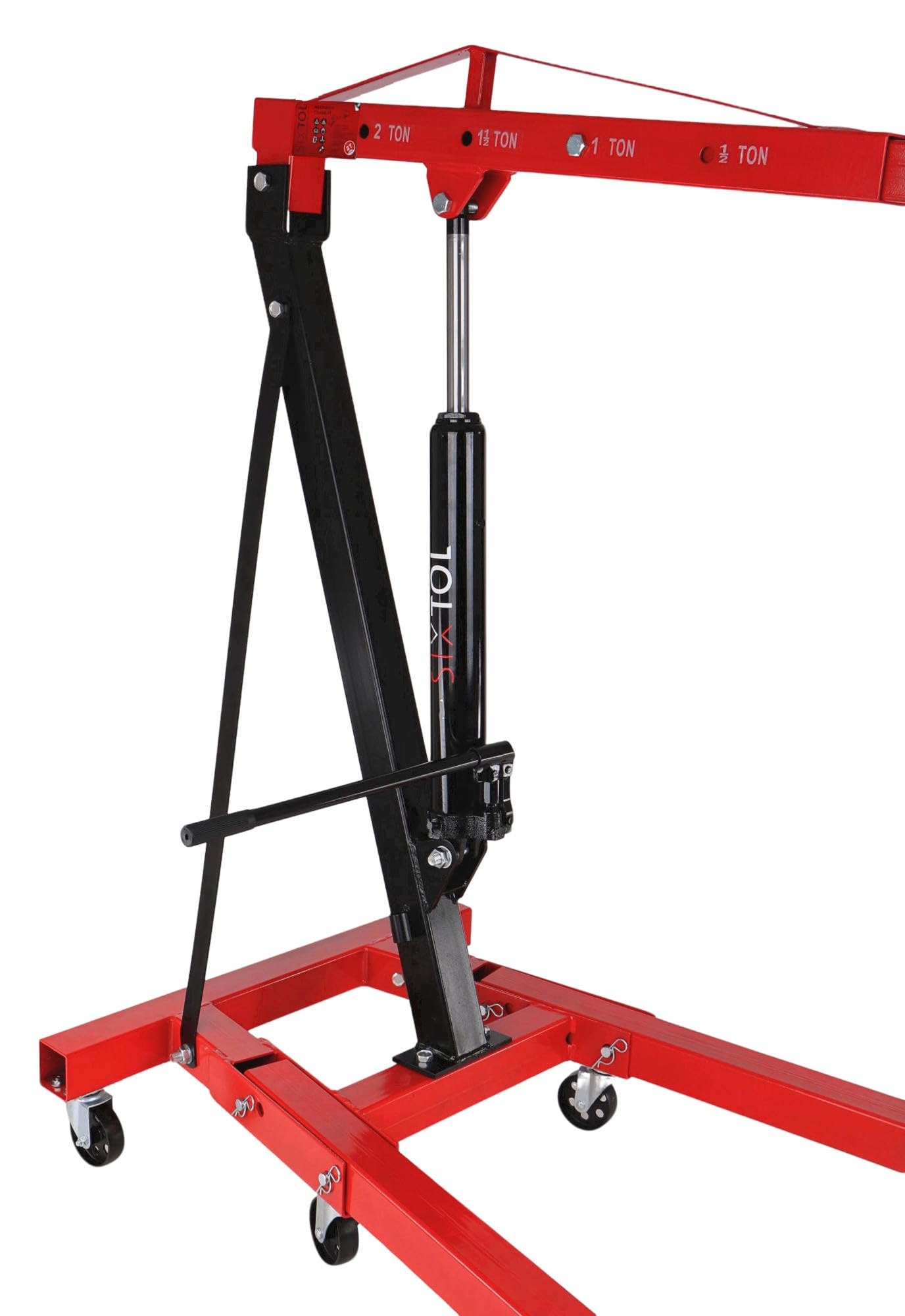 Mechanic Crane 2T | Hydraulischer Werkstattkran | 2 Tonnen Tragkraft | Faltbar, mobil, 2300 mm Hubhöhe