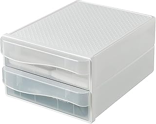 Sponsored Ad - VANRA Desktop Drawer Organizer 2-Drawer System Office Stacking Drawer Set Plastic Storage File Cabinet for ...