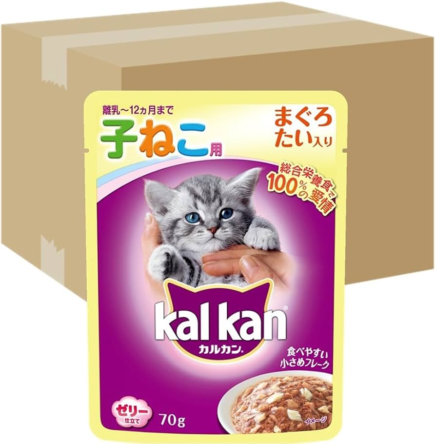 Amazon | カルカン パウチ 子猫用 70g×160袋 まぐろ たい入り 離乳~12