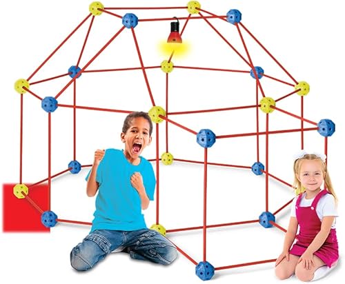 Miniatura 2 de Kit de construcción de fortalezas para niños | 90 piezas de juguete educativo de aprendizaje y juguete creativo de fuerte para 5 años en adelante,