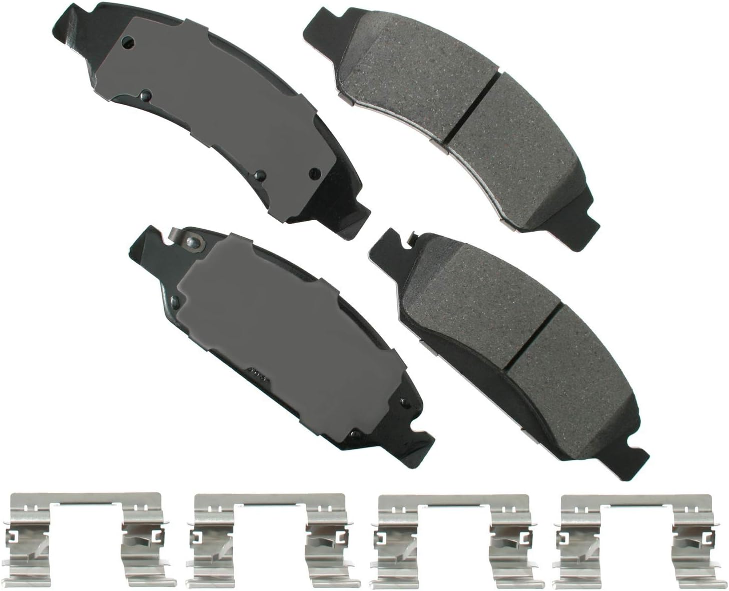 Akebono ACT1363 Proact Ultra Premium Ceramic Disc Brake Pad kit , GREY