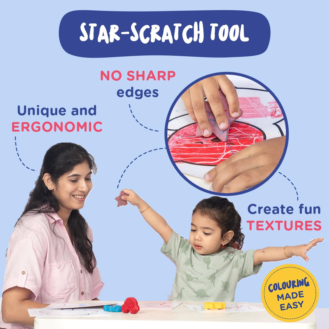 dabble Gift Combo Pack for Kids | Non-Toxic Finger Paints | Washable Paints For Toddlers | Sensory Touch & Feel Colouring Pages for Toddlers - Ages 1+ - Image 5 thumbnail