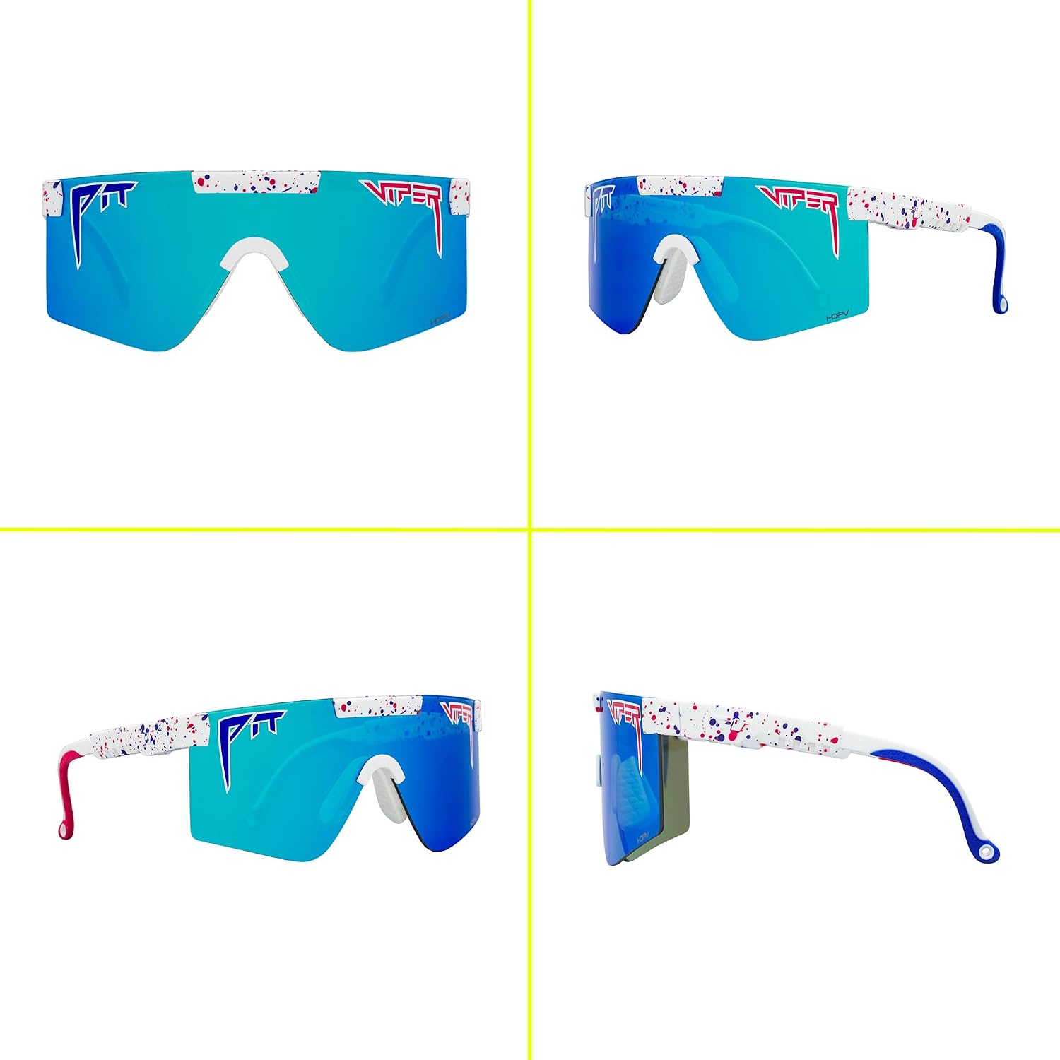 Pit Viper Sunglasses I The Original 2.0 I 100% UV Lens, Indestructible Frame I Turbo Adjustable I Micro Fiber Bag & Straps