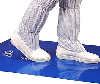 AAwipes Construction Sticky Mats 24" x 36" 300 Sheets (Blue, Case of 10 Mats, 30 Sheets/Mat) Bulk Cleanroom Sticky Floor Mats/Tacky Mats/Adhesive Mats for Laboratory, Hospital, Gym, Pet