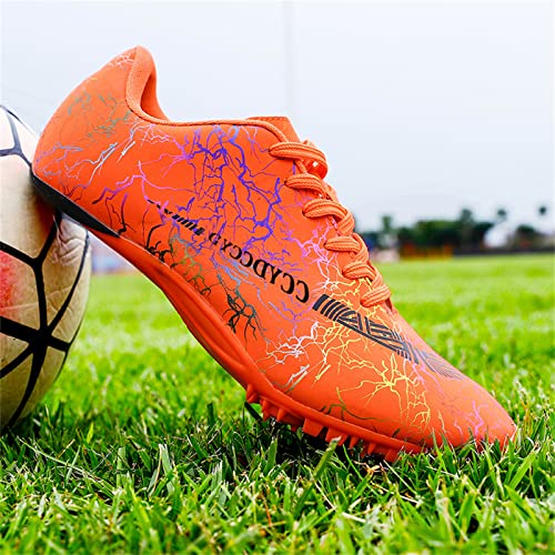 Track Spikes Shoes Light Weight Track And Field Throwing Shoes Women Long Jump Spike Running Racing Shoes Sprinting Track Spikes For Men Kids Boys Girl Orange #TOP3