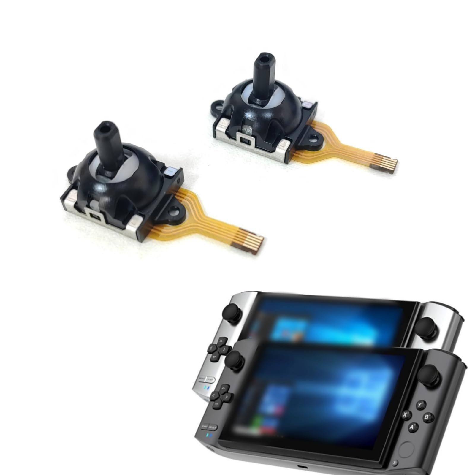 Hzxkqmil 2 pezzi Joystick di Ricambio Modulo Stick Analogico Thumb Stick Accessori per ROG Ally Console, per GPD Win 3 Console di Gioco Portatile, per Pico VR Controller