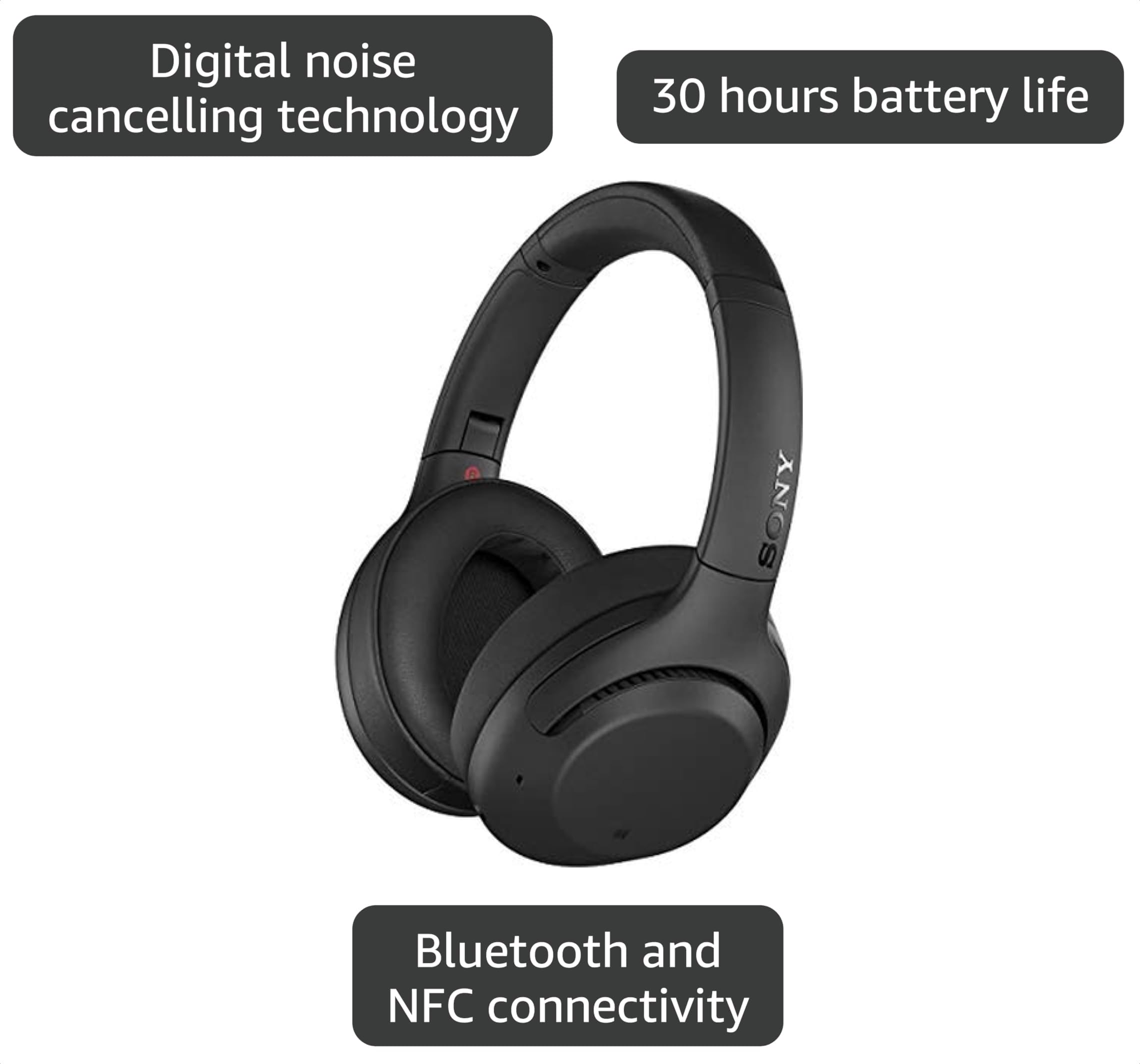 Amazon.com: Sony WHXB900N Noise Cancelling Headphones, Wireless