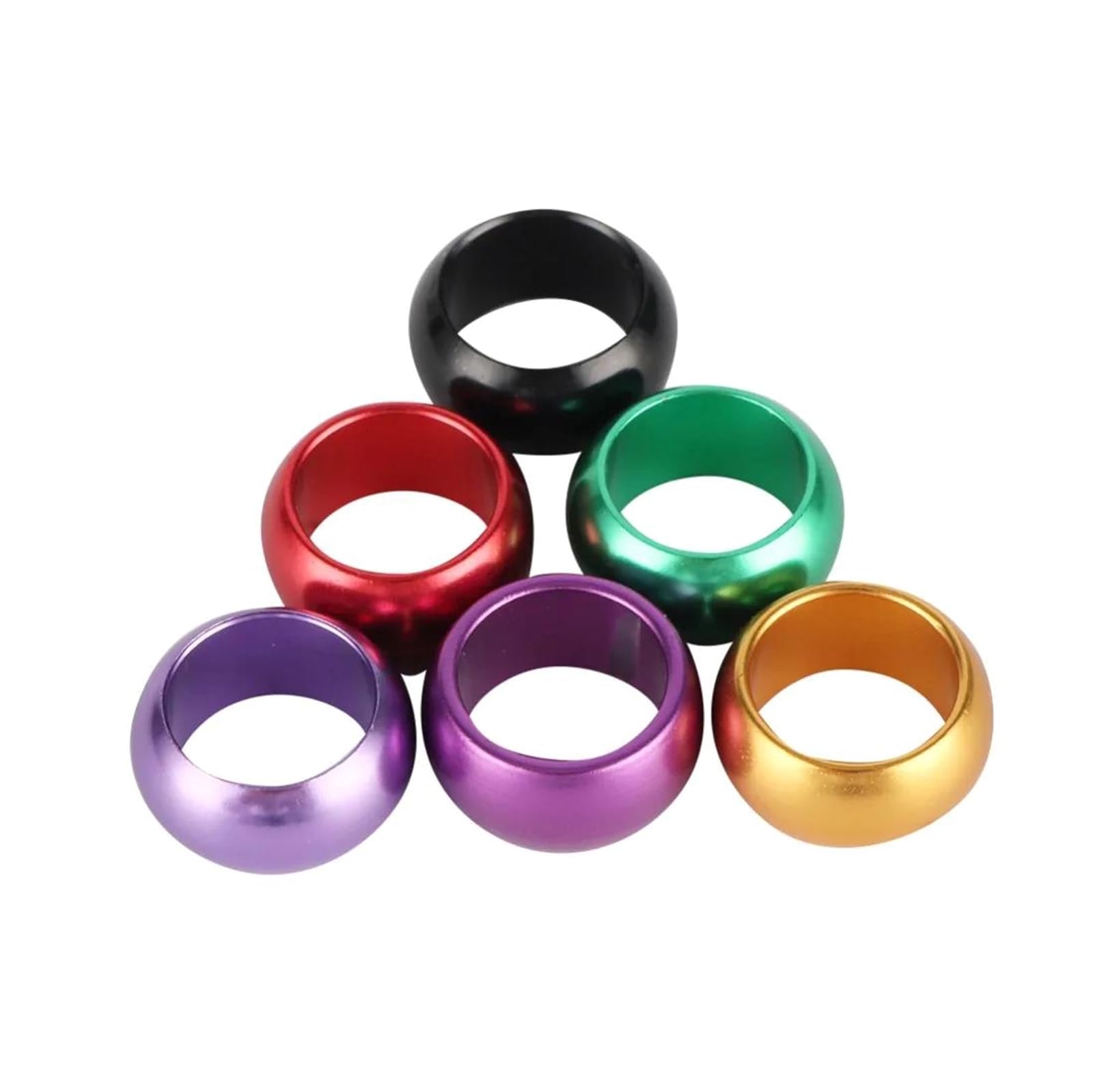 Anelli in alluminio per zampe di uccelli, 20 pezzi di anelli in alluminio for zampe uccelli multicolore 8 mm/10 mm for l'identificazione piccioni e pappagalli(Color Mixing,Inner Diameter 10mm)