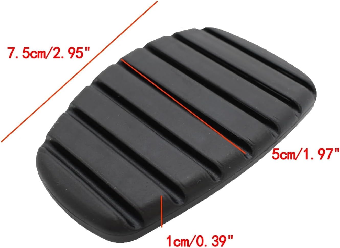 2Pcs Car Clutch Brake Rubber Pedal Pad Replacement Cover Fit for Renault