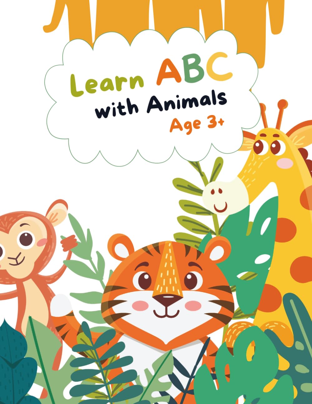 Learn ABC with Animals: Alphabet Colouring Book for Kids Ages 3-5: A Fun A-to-Z Animal Coloring Adventure for Preschoolers, Toddlers, and Kindergarten Learners