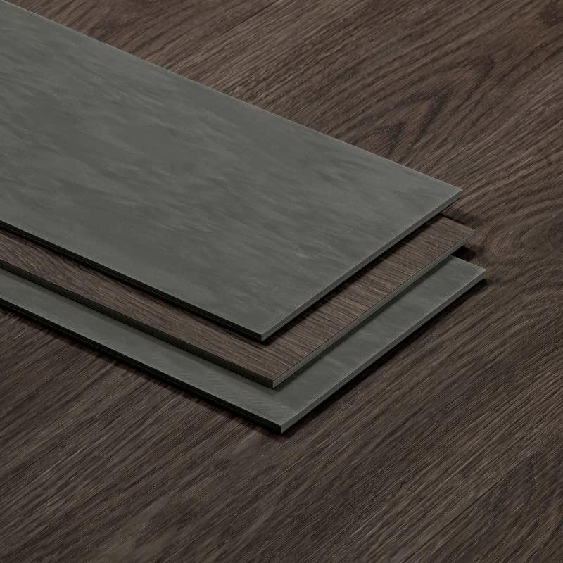 Miniatura 3 de Lucida Surfaces Azulejos de vinilo de lujo  Piso adhesivo para instalación de bricolaje  10 tablones de aspecto de madera  AlphaCore  Nube  7 x 48