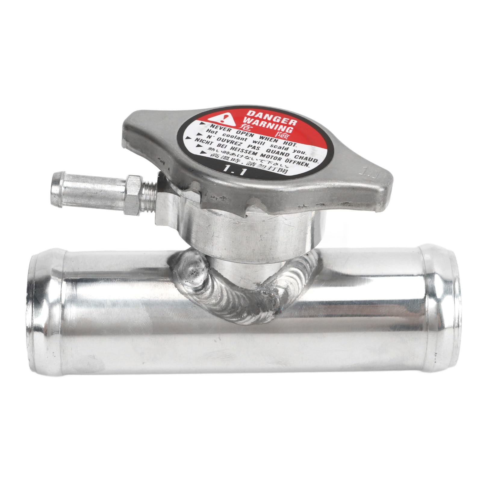 Szyjka Wlewu Płynu Chłodzącego, Korek Wlewu Węża Chłodnicy 32mm T6061 Aluminium Odporne na rdzę z nakrętką 16PSI do Samochodu