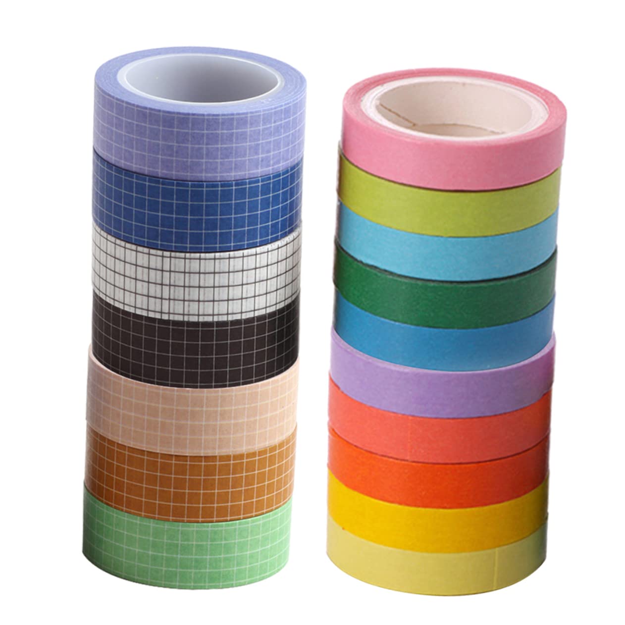 Operitacx 51pezzi Nastro Washi Decorativo Per Scrapbook e Artigianato Con Motivo Griglia Nastro Adesivo Versatile Per Pianificatori e Imballaggi