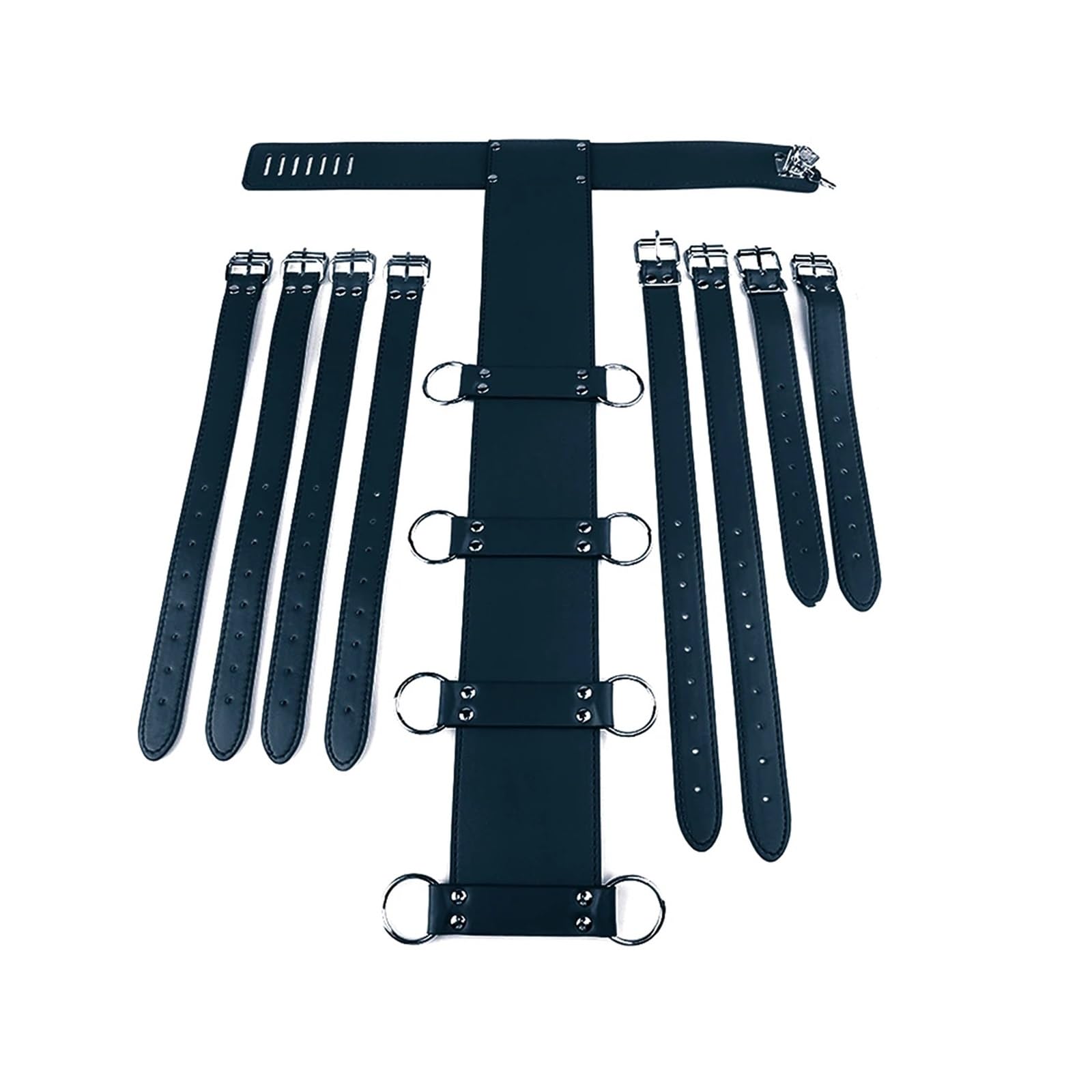 Derrière le dos BDSM Bondage contraintes esclave brassard fétiche harnais sexe ceinture produits for adultes SM jeux(Black)