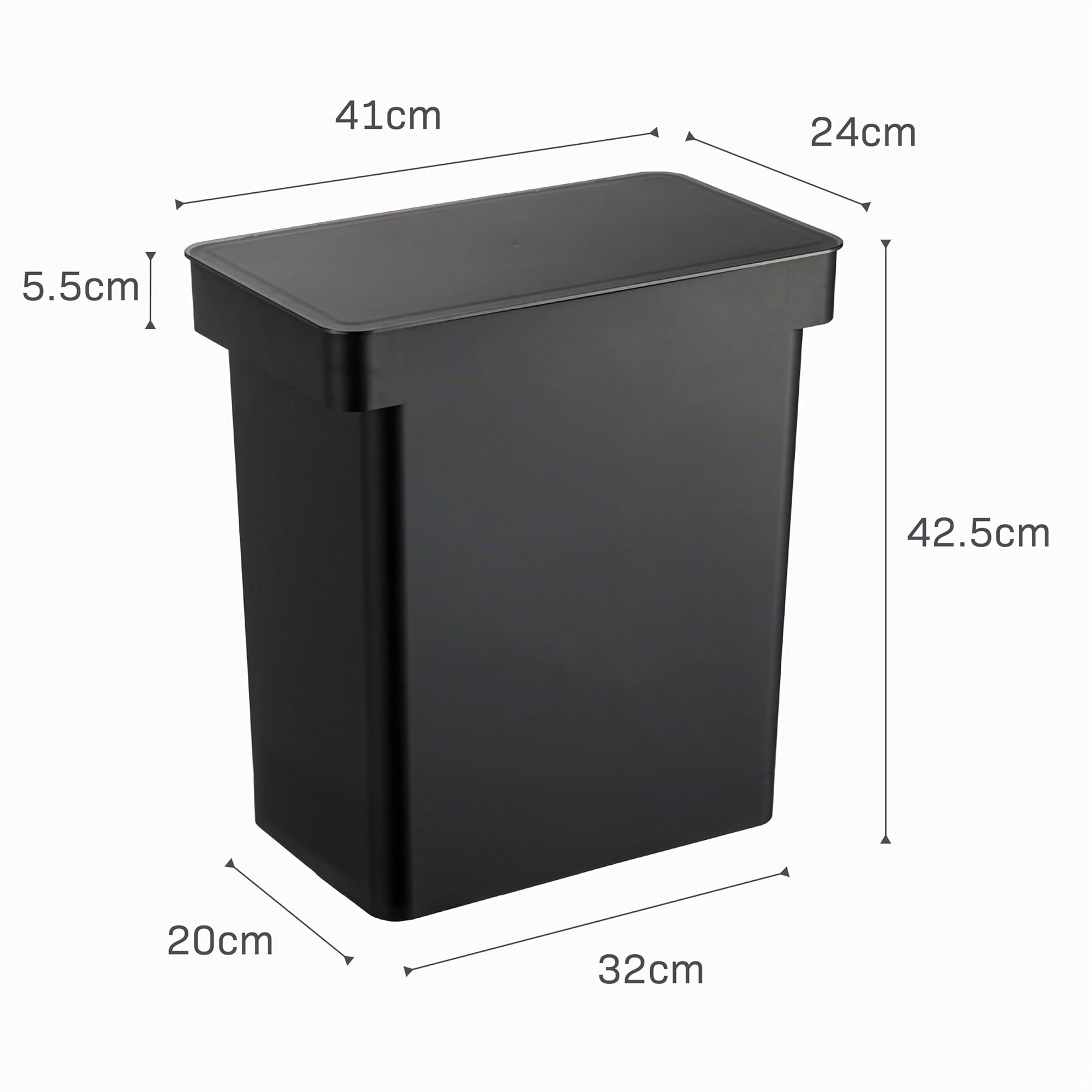 YAMAZAKI TOWER Airtight Pet Food Container (12 kg) BK