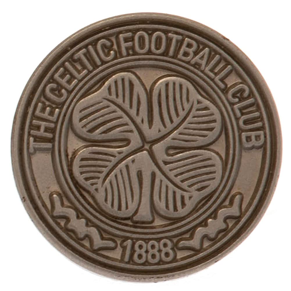 Celtic F.c. Men's Antique Silver Celtic Fc Crest Badge (One Size) (Antique Silver)