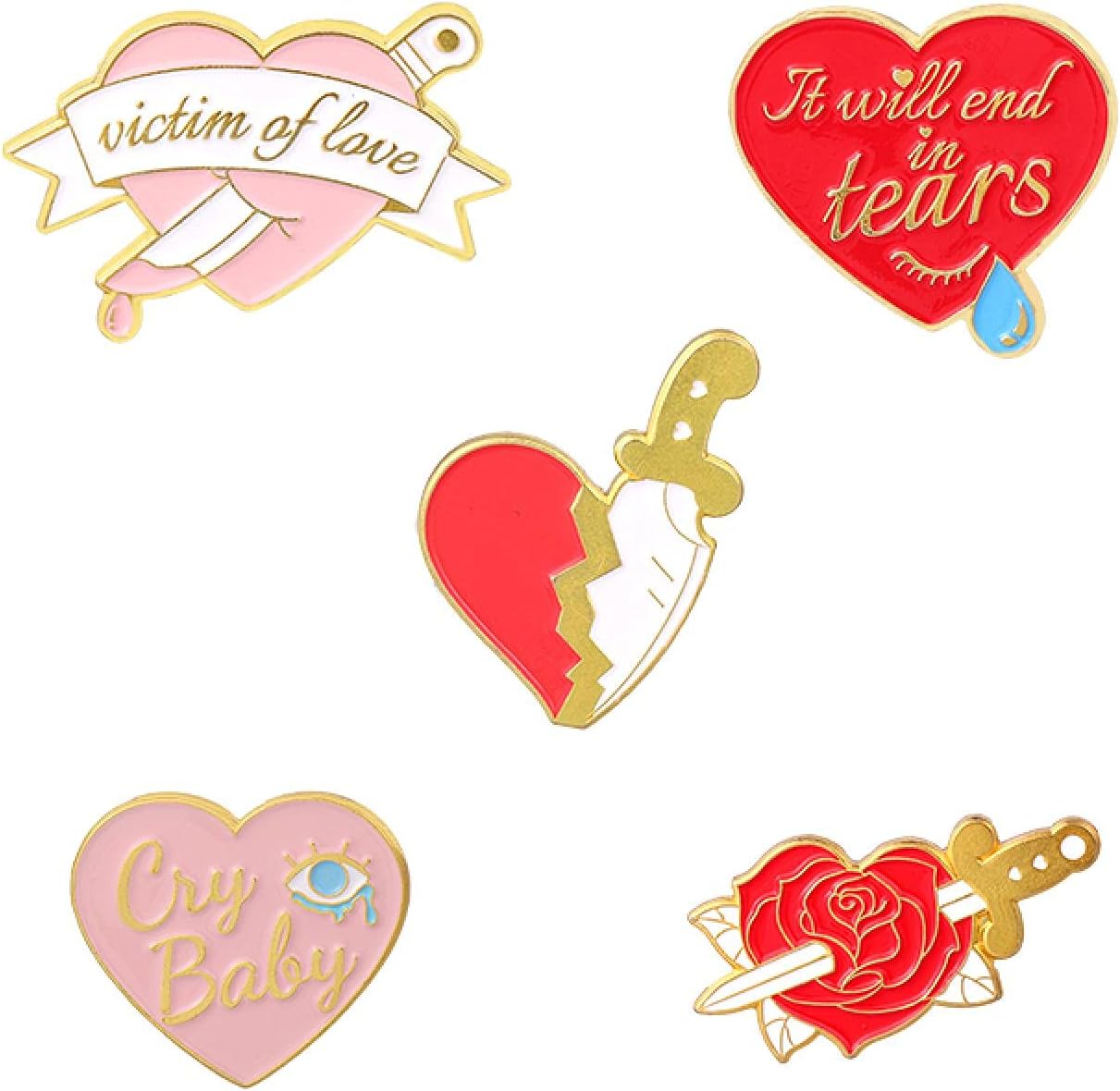 Brooch Pins,Animal Brooch,Rhinestone Brooch,4~14Pcs/Set Cartoon Enamel Pins Set Fairy Tale Brooches Denim Coat Backpack Lapel Pin Badge Cute Animal Jewelry Gift