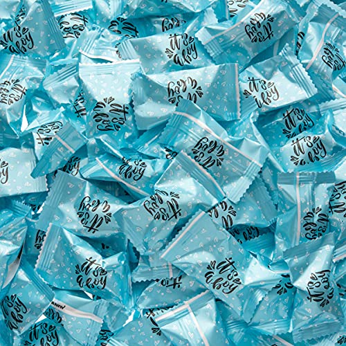 Caramelos de menta It's a Boy en bolsa de 13 oz con 100 mentas envueltas 3