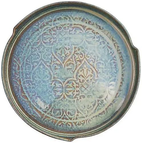 Oilean Plato de servir celta Plato de cocina verde Utensilios de cocina Regalo de inauguración de la casa Cumpleaños