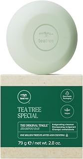 Tea Tree Special Shampoo Bar: Deep Cleans Oily Scalp, Refreshes All Hair Types, Zero Plastic Travel Essential