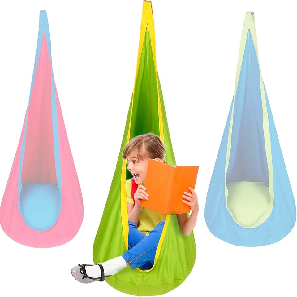 kids hanging chair with stand