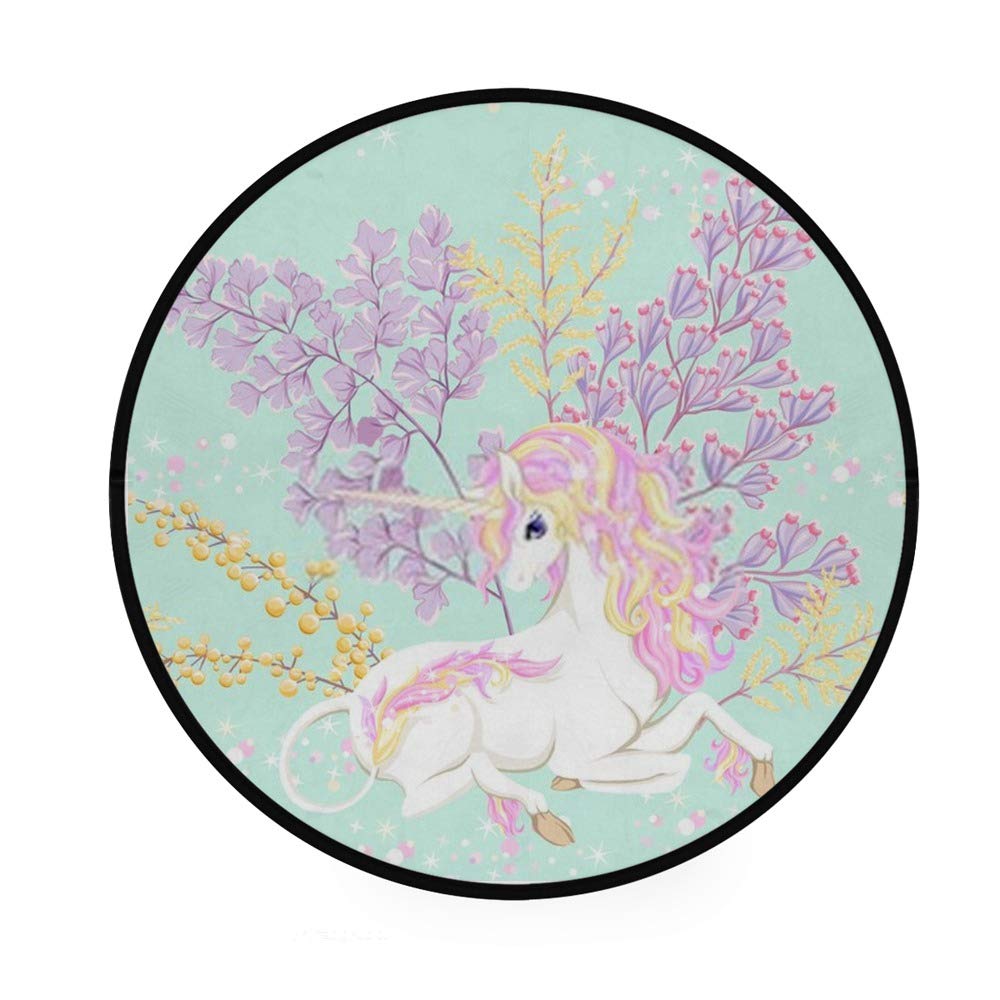 Tapis rond antidérapant de prestige aux motifs fantastiques pour sublimer vos sols