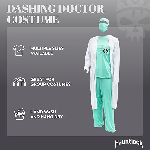 Miniatura 2 de Disfraz de Dashing Doctor de Halloween para adultos, disfraz divertido para hombre