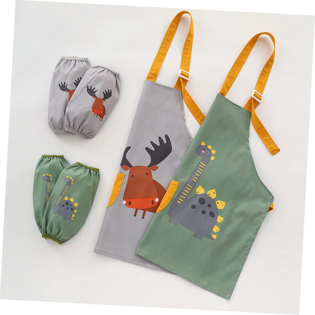 Kisangel 3 Stk Babyschürze Arbeitsblusen Damen Babykleidung Overol Para Niño Mahlzeit Kochschürze Malkittel Schulkunstschürzen Kinderschürze Wasserdichter Babykittel Insgesamt Rutschfest
