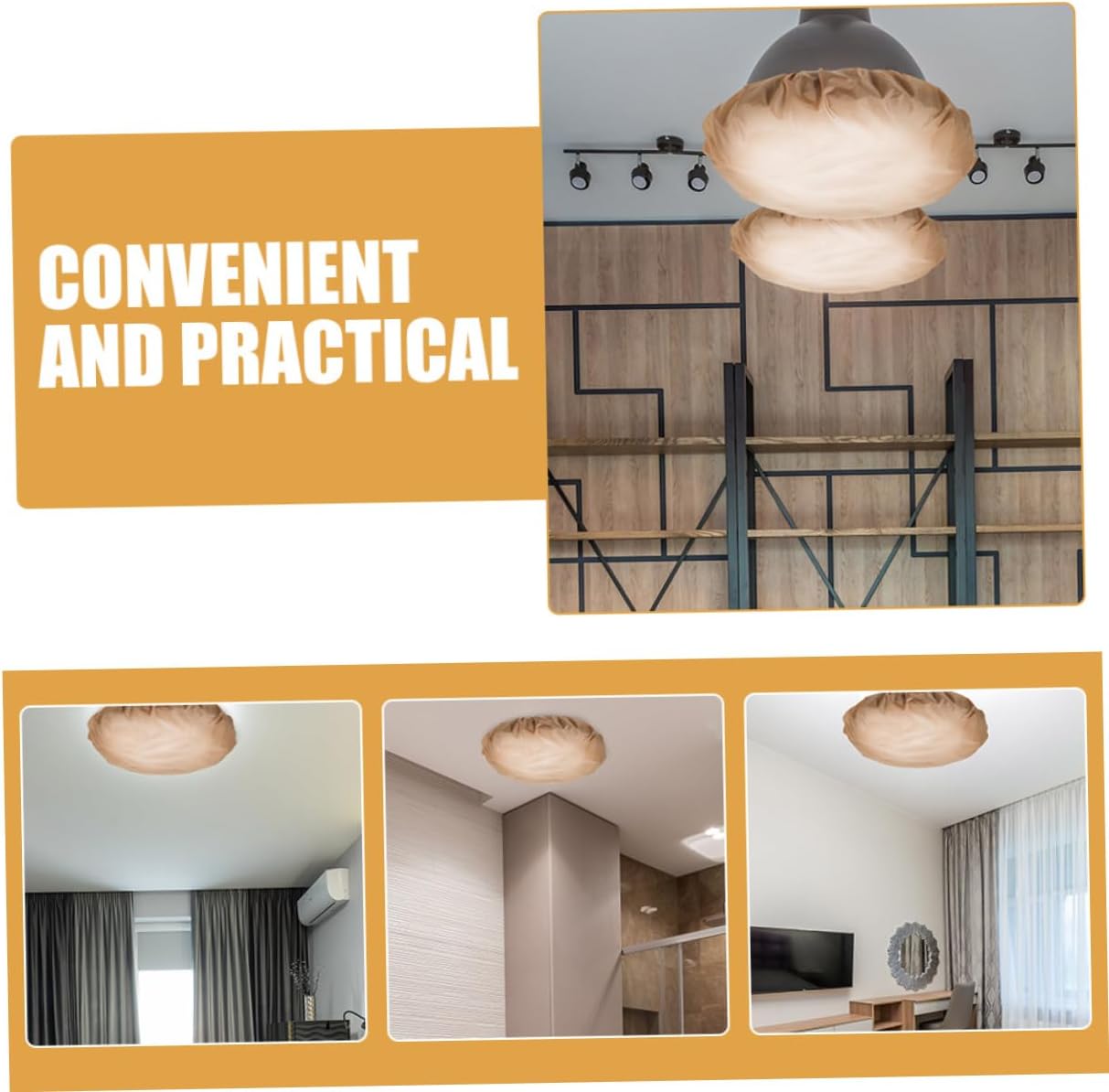 DOITOOL Light Diffuser Lamp Shade Cover for Pendant Lamps Eye Protection Barrier for Chandeliers for Lighting