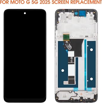for Moto G 5G 2025 Screen Replacement for Moto G 5G 2025 LCD Display XT2513 XT2513-1 for Motorola xt2513-1 LCD Digitizer Touch Screen Assembly Repair Part with Frame