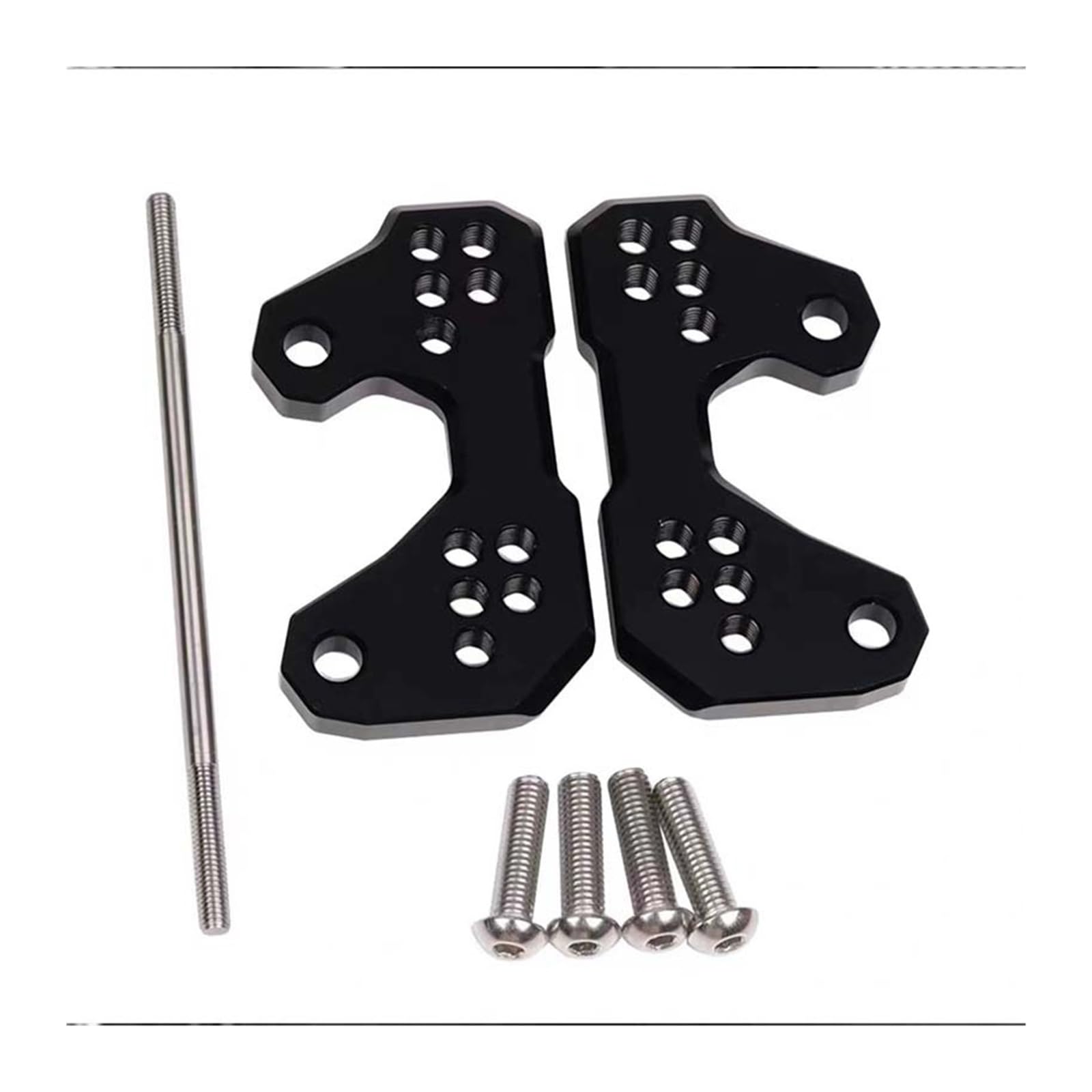Xuyuyan Black For Yzf R3 R25 Mt25 Mt 25 03 Mt03 Foot Peg Mount Bracket(Black)