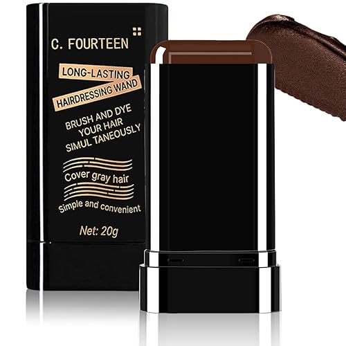 Tinte para el cabello seguro y conveniente, peine portátil para cobertura de cabello gris, impermeable y a prueba de sudor, tinte instantáneo 2 en