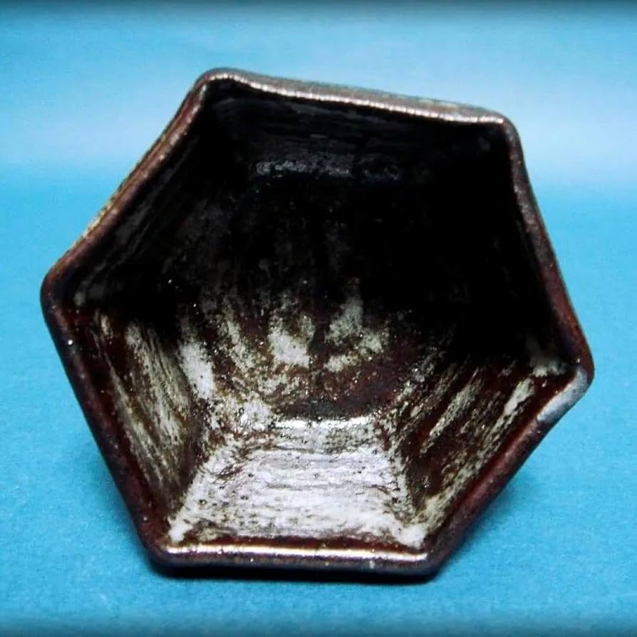 773『鼠志野 六角盃』　/骨董品 古美術 古玩 アンティーク 773『鼠志野 六角盃』/骨董品 古美術 古玩 アンティーク