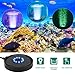 Number-One Aquarium Bubble Light LED Fish Tank Bubbler Light, Remote Controlled Aquariums Air Stone Disk Lamp with 16 Color Changing, 4 Lighting Effects for Tanks and Ponds
