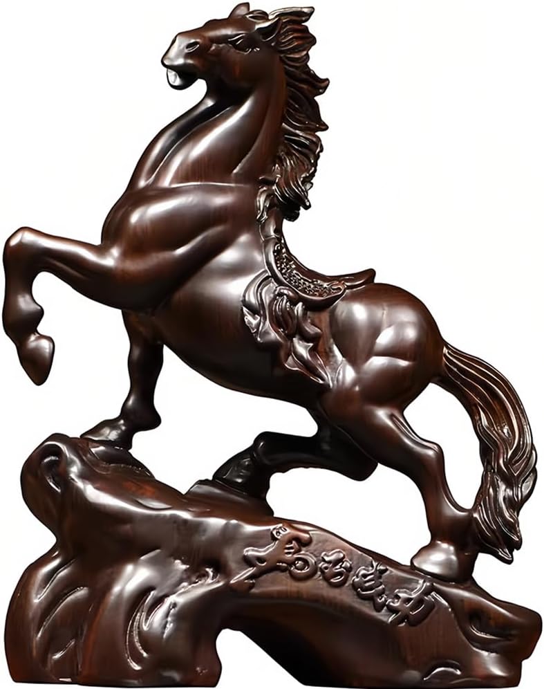 馬到成功 馬の置物 木製 開運 風水グッズ インテリア 2026年 午年 - 画像 (2)