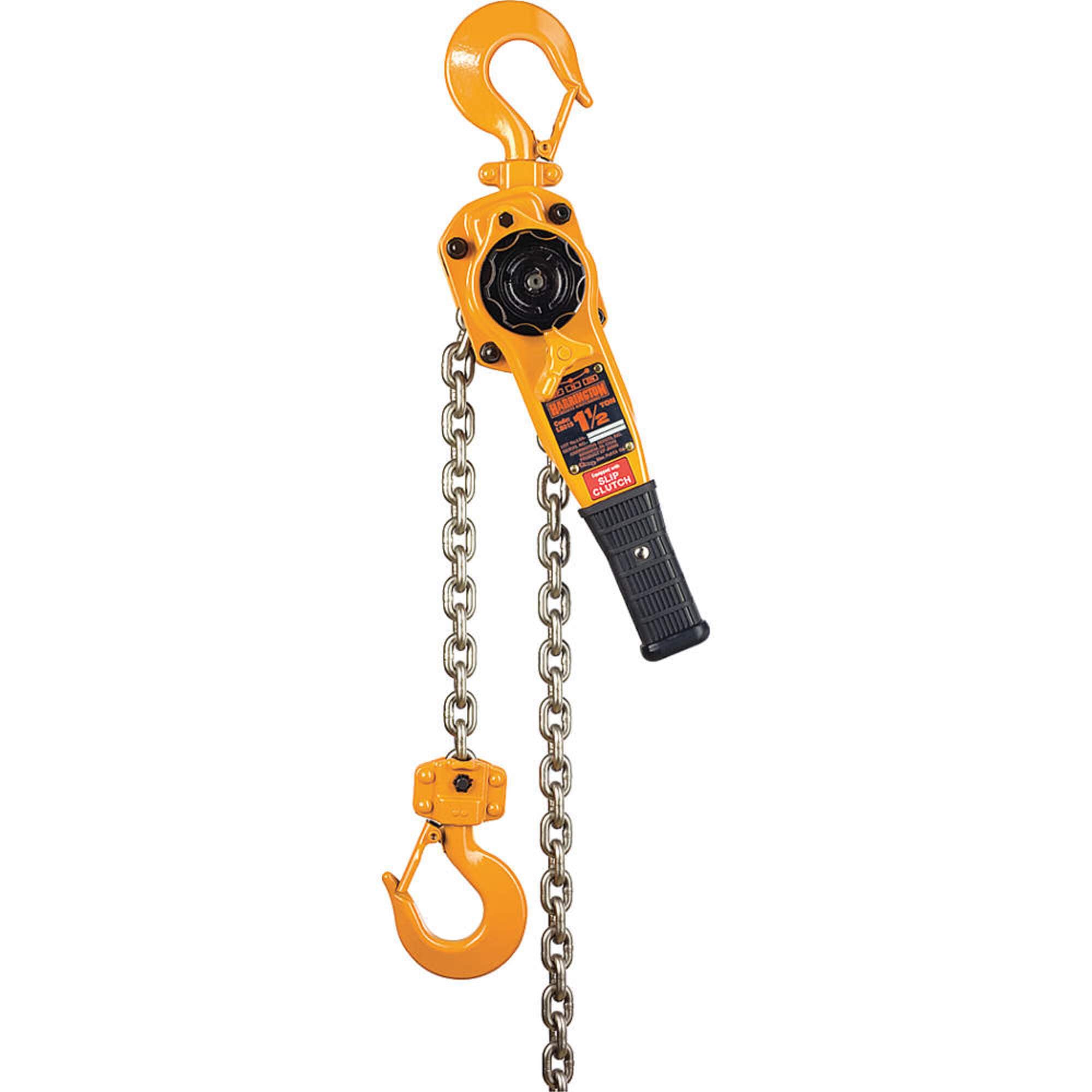 Harrington LB Series Steel Lever Hoist with Slip Clutch, 16-19/64