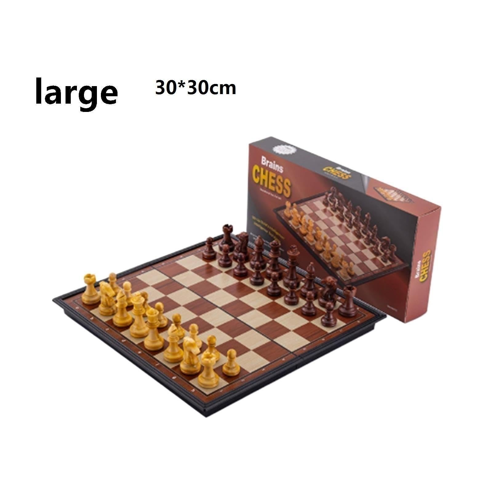 Juego de ajedrez ajedrez de Viaje Plegable portátil magnético