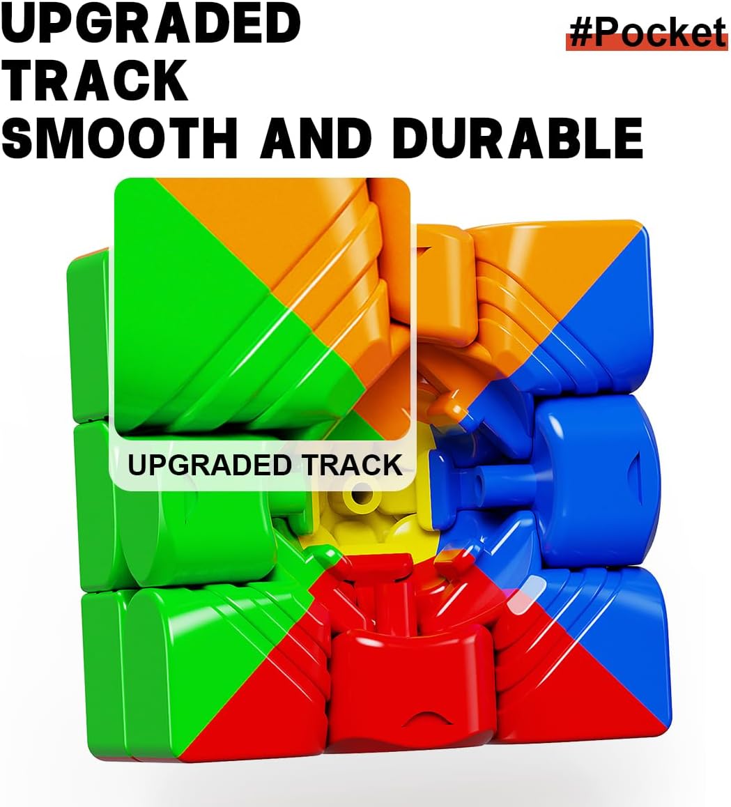 YJ Pocket Cube 3x3 Speed Cube Magnetic Magic Cube 48 Magnets 50x50x50mm Mini Puzzle for Kids Adults Professionals