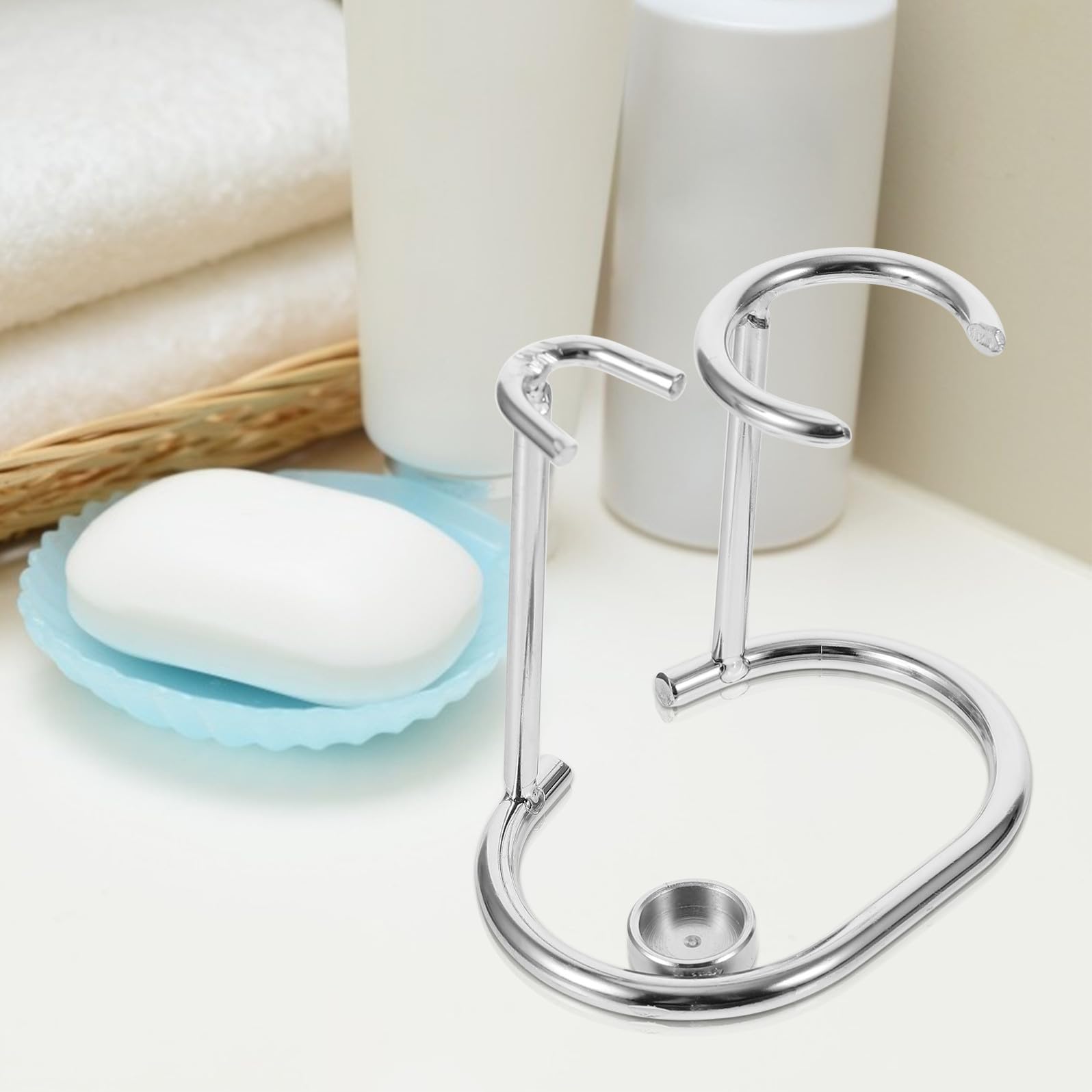Beaupretty 3pezzi Supporto Per Rasoio e Pennello Da Barba Organizer Per Strumenti Di Maschile Base Antiscivolo Per Uso Domestico e Professionale