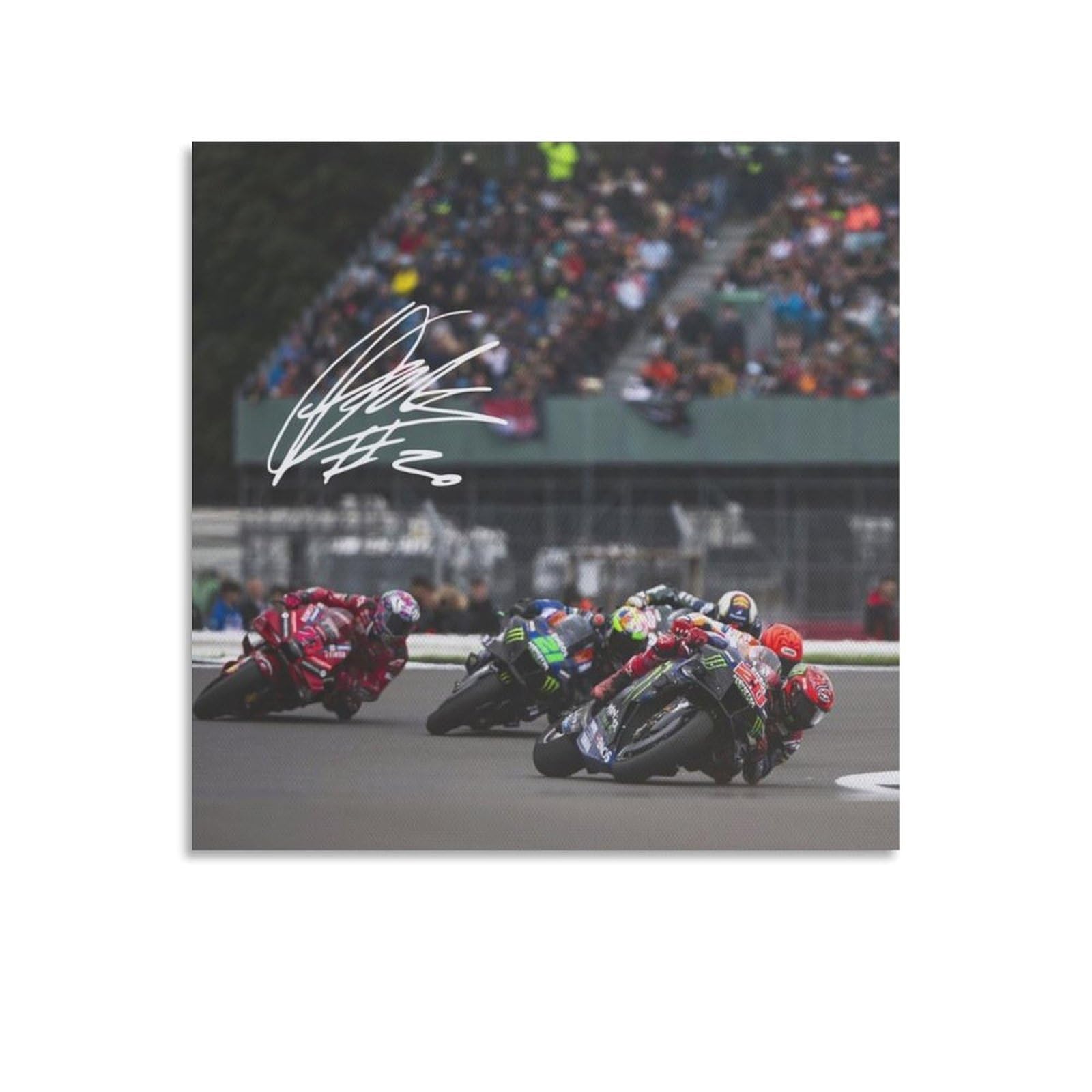 FCOIN Fabio Quartararo Canvas Poster Artworks Canvas Poster Wall Art Prints Home Modern Decor 24x24inch(60x60cm)