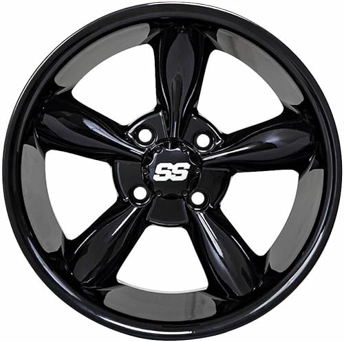 Miniatura 5 de GTW Godfather - Rueda de aluminio para carrito de golf de 14 pulgadas de 14 x 7 pulgadas, pernos 4-4, desplazamiento 34 (gris mate)