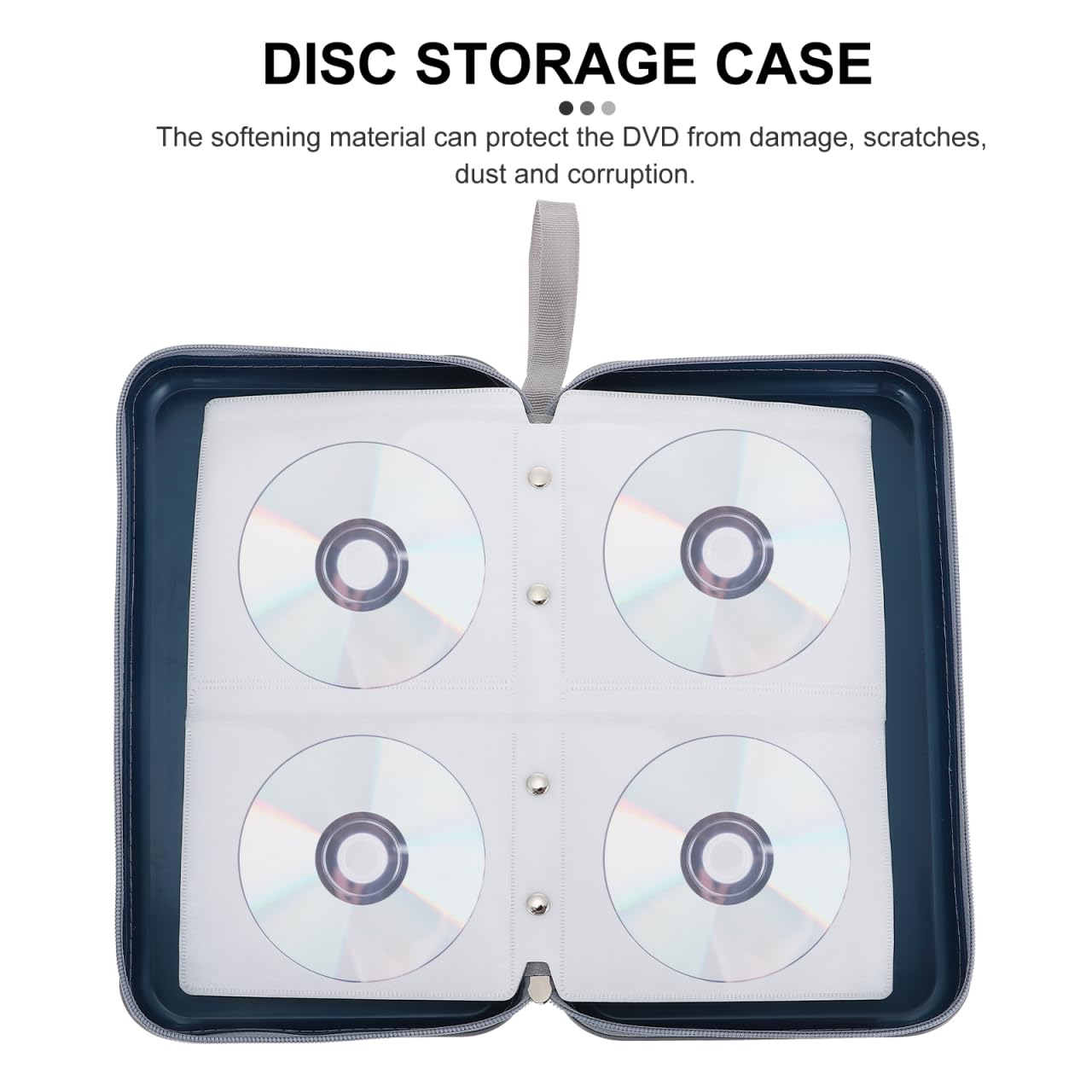 Alipis CD Bag, CD Storage Bag for Car and Home, CD DVD Disc Rangement for 80 – Pochette de Rangement Portable pour CD/DVD, Valise de Stockage Multimédia pour Voiture, Bureau et Maison, Idéal Cadeau