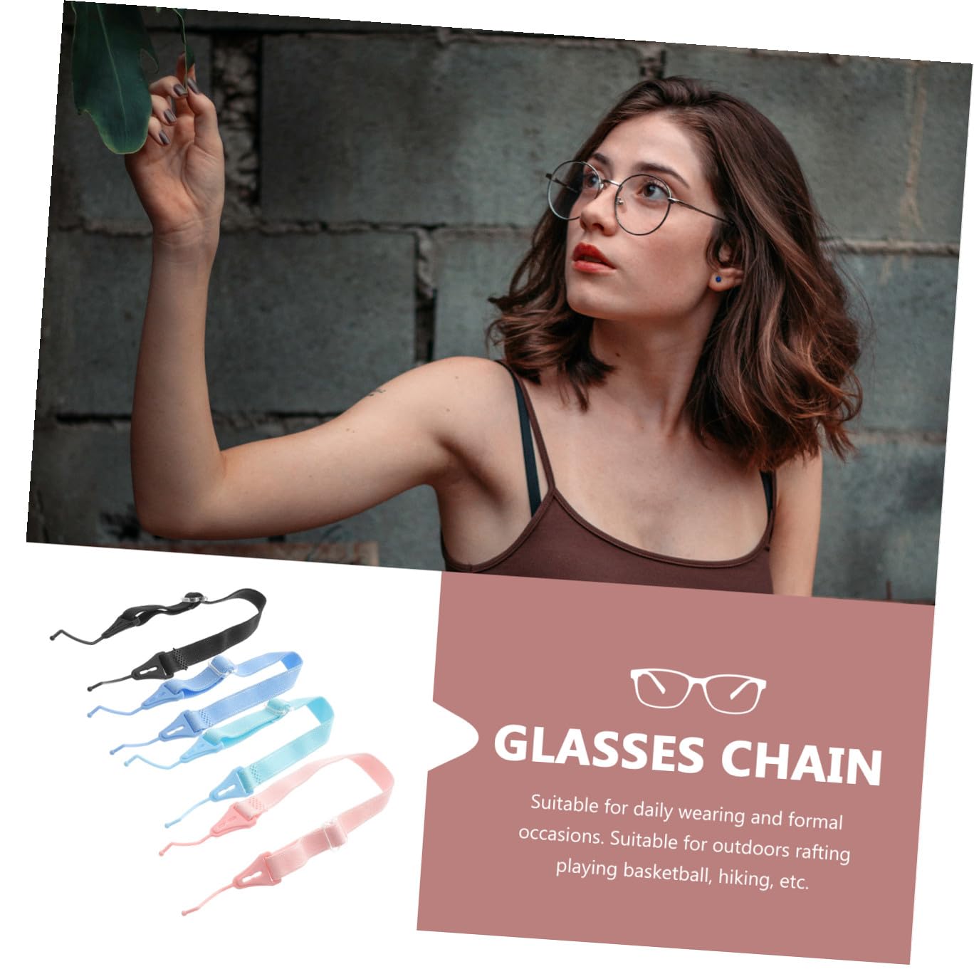 OSALADI 16stücke Verstellbare Brillenhalter Mit Anti-rutsch-funktion Elastische Brillenbänder Für Geeignet Für Brillen Sonnenbrillen Und Lesebrillen