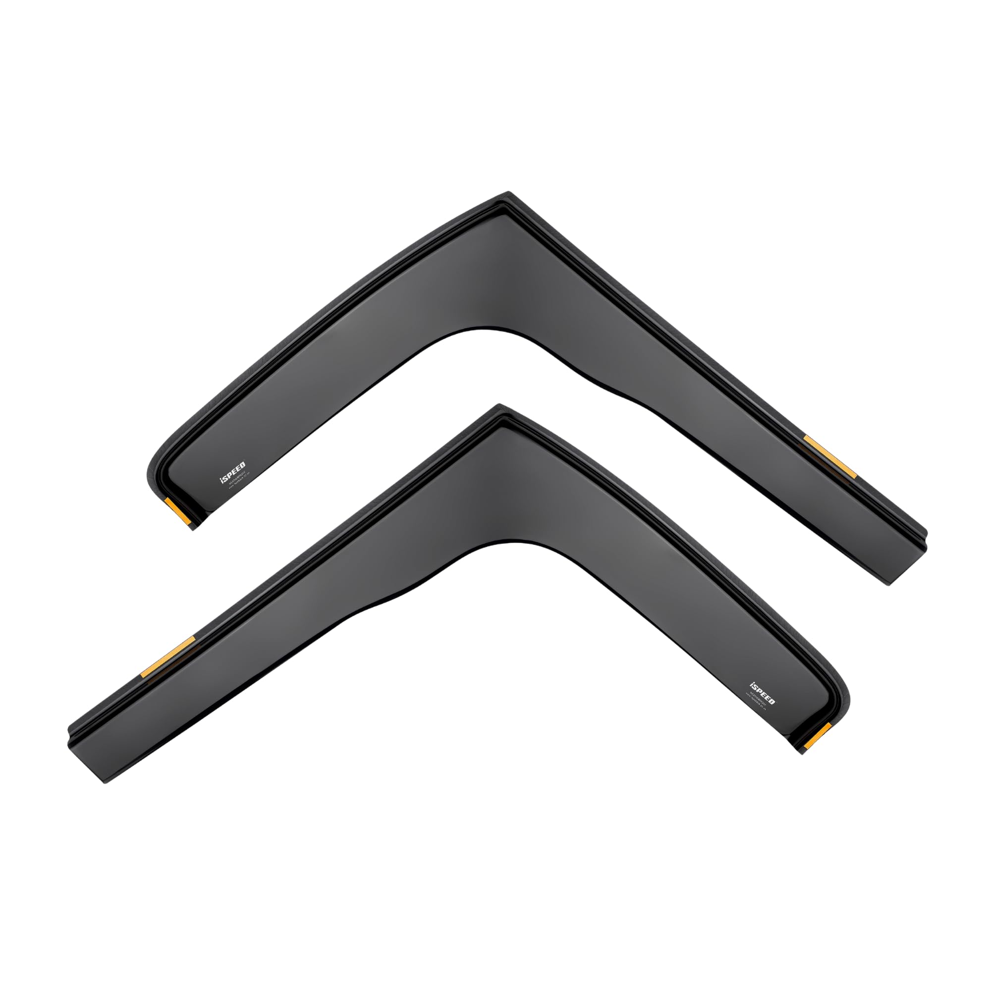 Premium Wind Deflectors For Ford Transit Custom 2/4door Panel Van 2012-2023 2pcs - Keep Your Car Ventilated in Rain - Reduce Wind Turbulence - Tinted, In-Channel Type