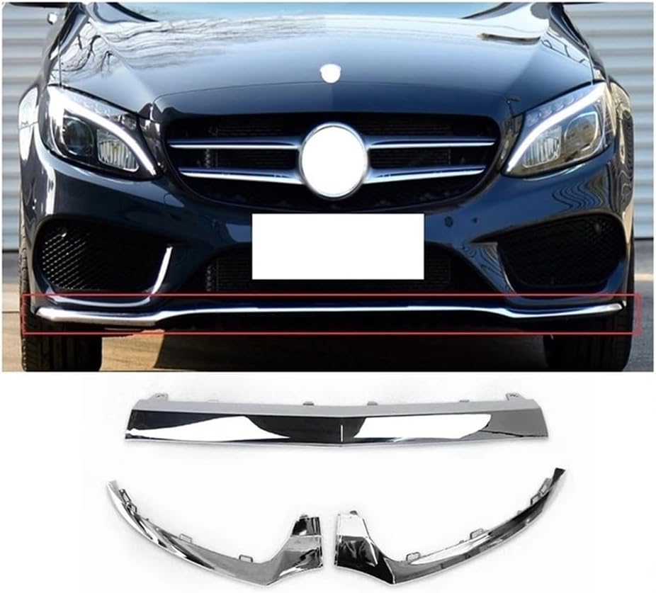 ベンツクラス C W205 2014-2018 車のフロントバンパー下リップトリム